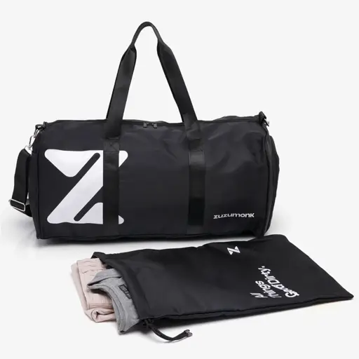 Zuzumonk Gym Bag 33L Jet Black - Thumbnail 14