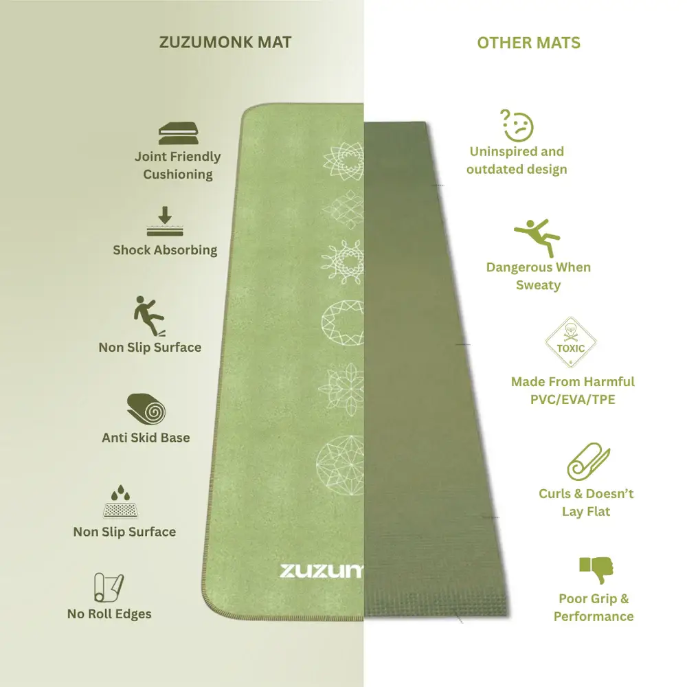 Zuzumonk Yoga Mat Sage - View 3
