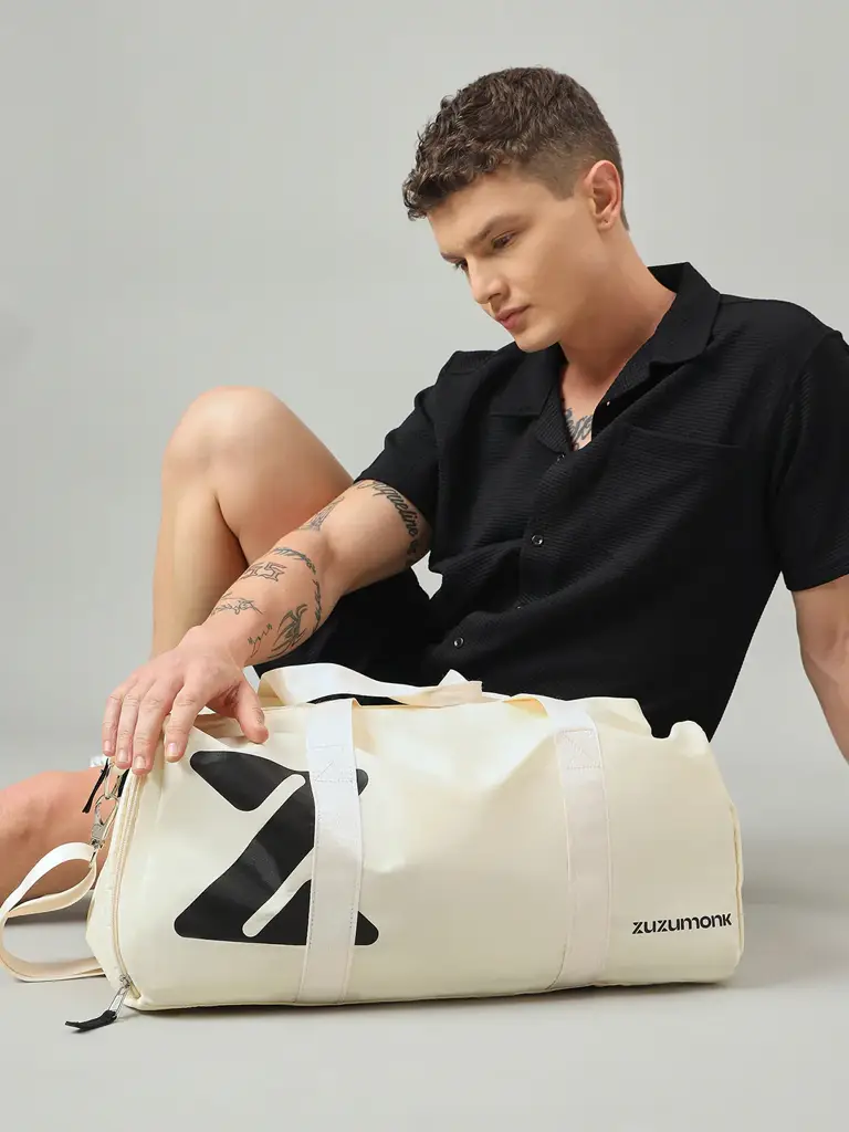 Zuzumonk Gym Bag 33L Stone Ivory - View 10