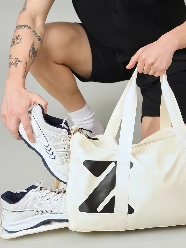 Zuzumonk Gym Bag 33L Stone Ivory - View 11