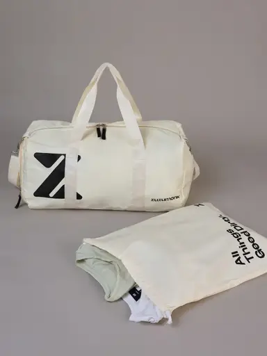 Zuzumonk Gym Bag 33L Stone Ivory - Thumbnail 4