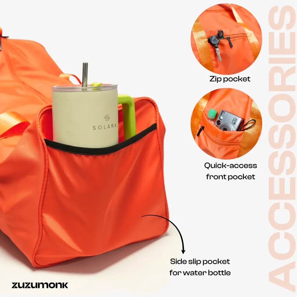 ZuzuMonk Gym Bag 33L Inferno Orange - View 4