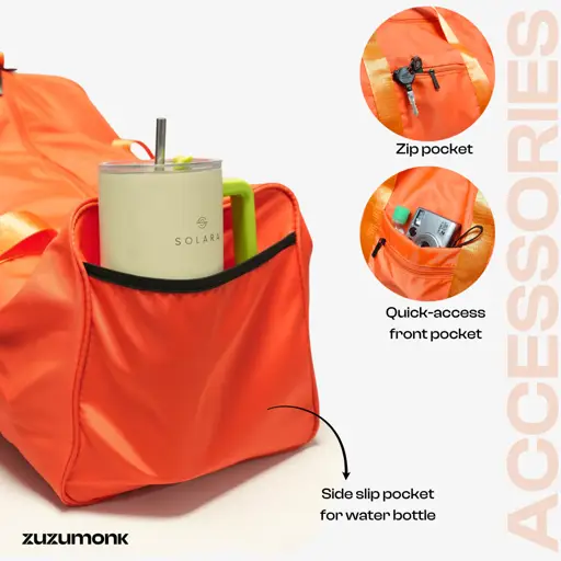 Zuzumonk Gym Bag 33L Inferno Orange - Thumbnail 4
