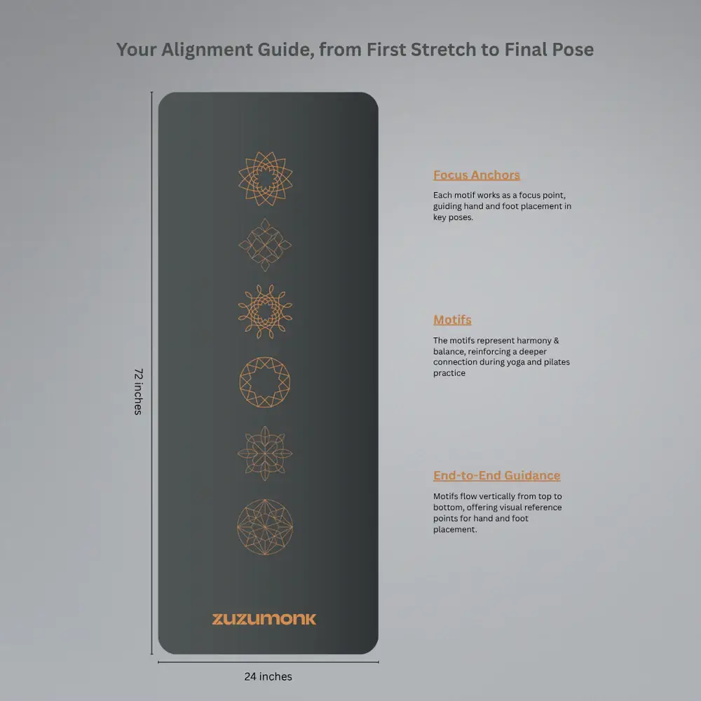 Zuzumonk Yoga Mat Ebony - View 4