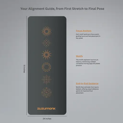 Zuzumonk Yoga Mat Ebony - Thumbnail 4