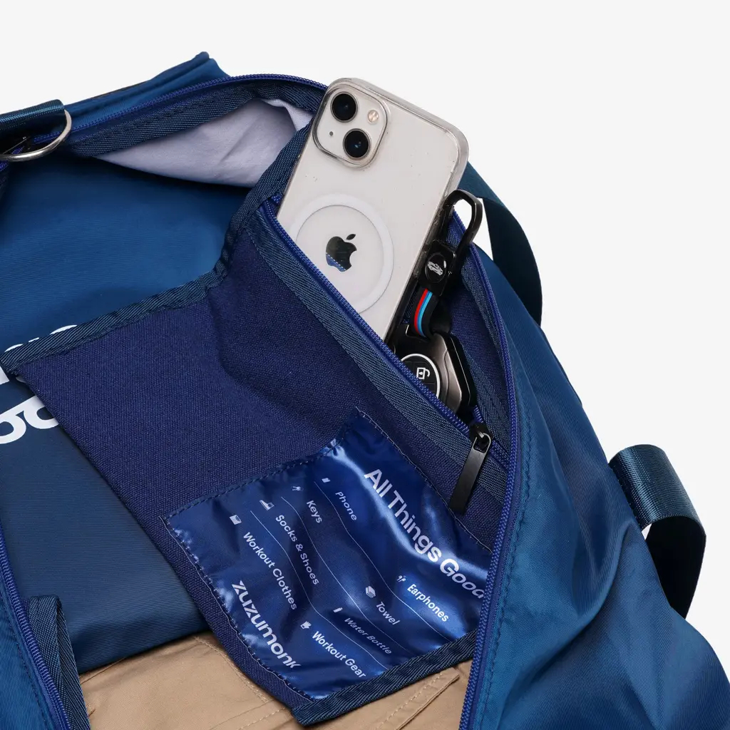 Zuzumonk Gym Bag 33L Midnight Blue - View 5