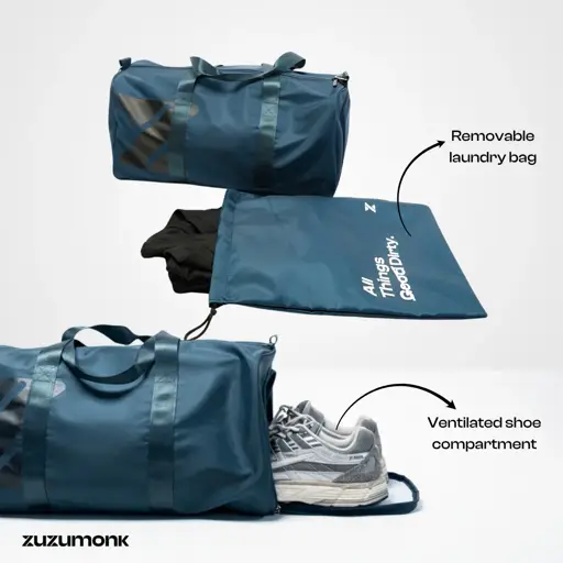 Zuzumonk Gym Bag 33L Midnight Blue - Thumbnail 13