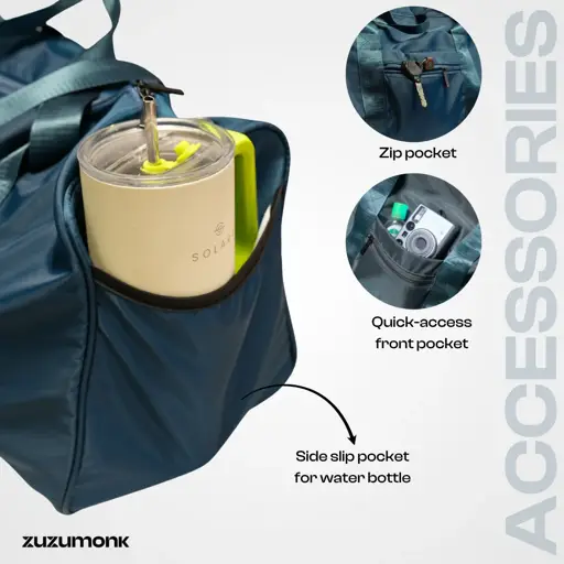 Zuzumonk Gym Bag 33L Midnight Blue - Thumbnail 4