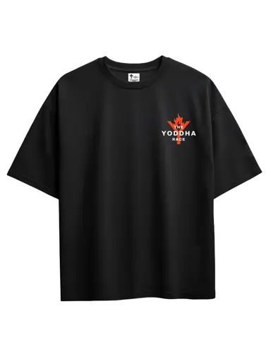 मैं Yoddha Tee Black - Thumbnail 2