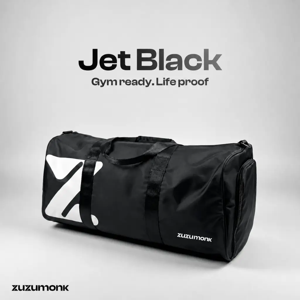ZuzuMonk Gym Bag 33L Jet Black - View 2