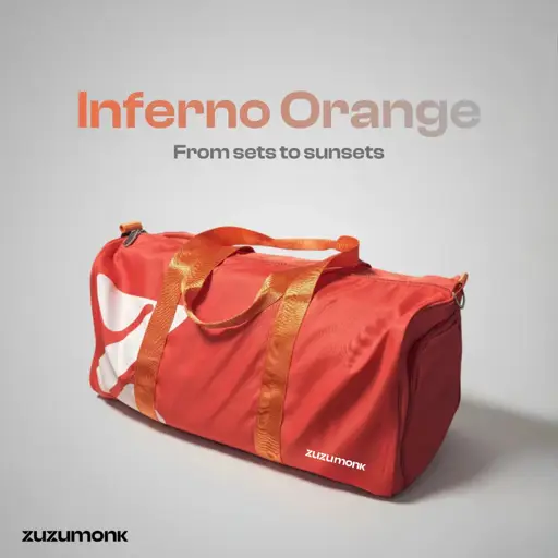 Zuzumonk Gym Bag 33L Inferno Orange - Thumbnail 2