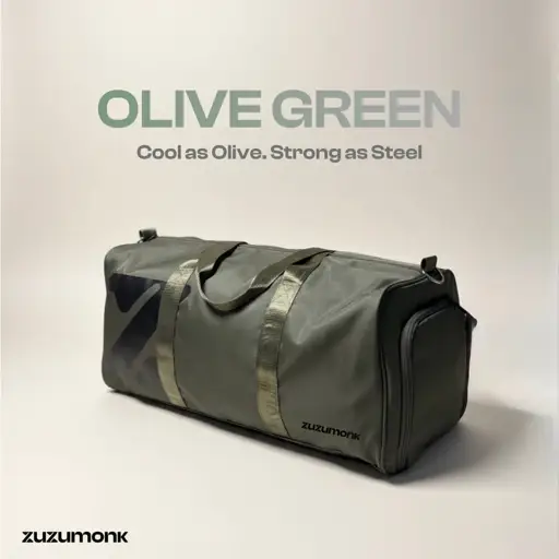 Zuzumonk Gym Bag 33L Olive Green - Thumbnail 2